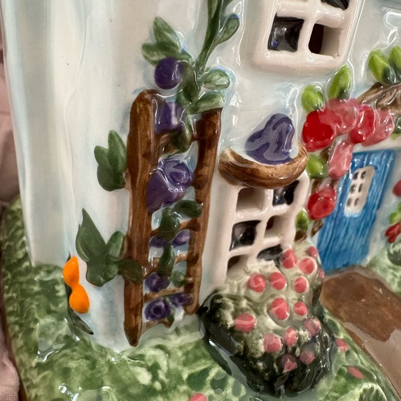 BLUESKY CLAYWORKS “THE NEST”TEALIGHT HOLDER HOUSE,BIRDS, FLOWERS GARDEN NEW - Picture 4 of 11